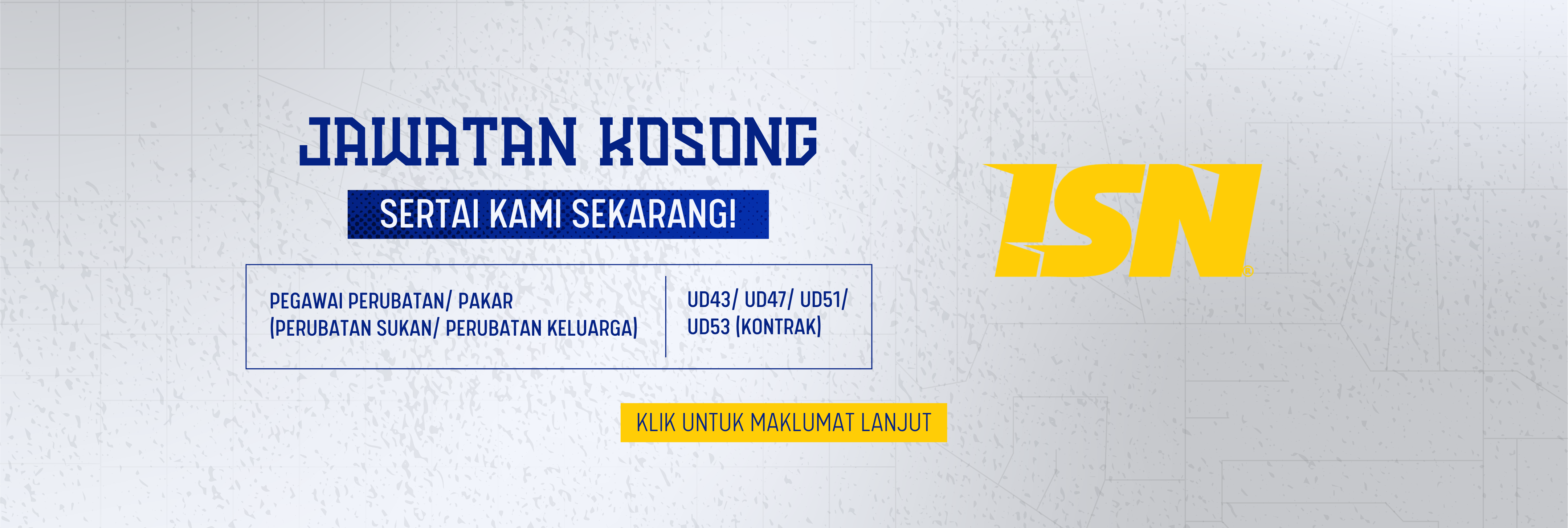 BANNER IKLAN JAWATAN KOSONG (PEGAWAI PERUBATAN)