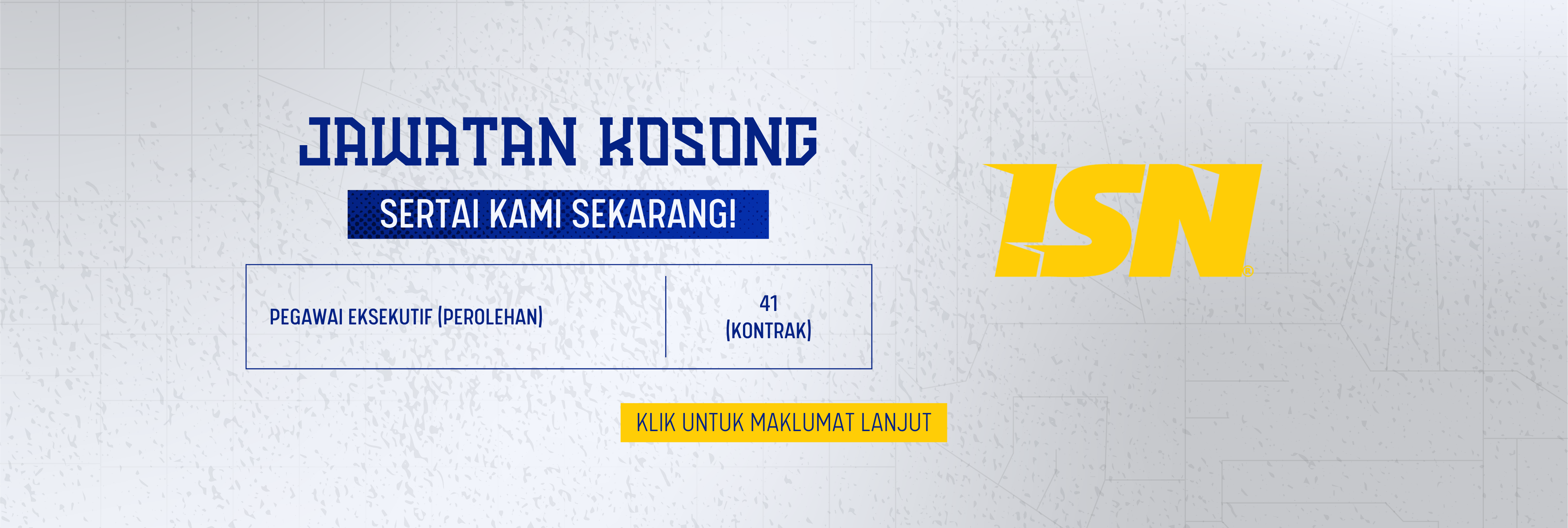 BANNER IKLAN JAWATAN KOSONG (PEGAWAI EKSEKUTIF PEROLEHAN)